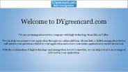 Online Immigration Services Provider | DYgreencard