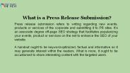 What is a Press Release Submission?