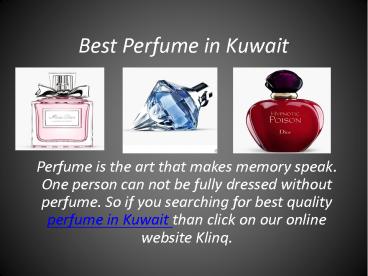 Online Best Perfume in Kuwait
