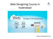 Web Designing and Development Training