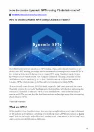 How to build NFT using Chainlink Oracle