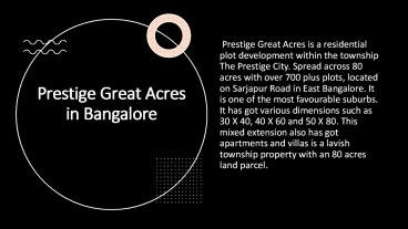 Prestige Great Acres in  Bangalore (1)