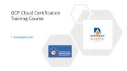 GCP CERTIFICATION TRAINING