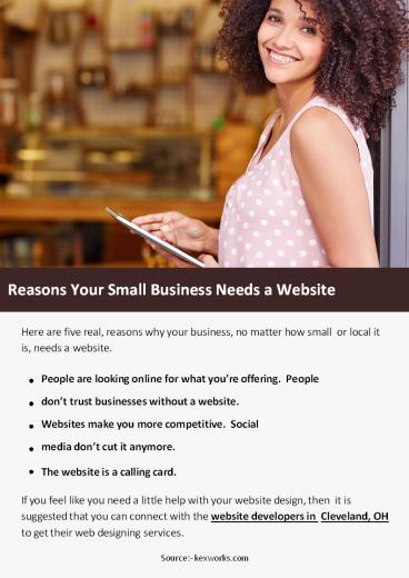 Reasons Your Small Business Needs a Website