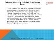 Radiology Billing: How To Reduce Write-Offs And Denials