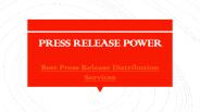 Best Press Release Distribution Services
