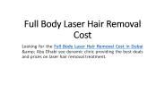 Full Body Laser Hair Removal Cost
