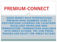 Live Traffic On International Premium Rate Numbers