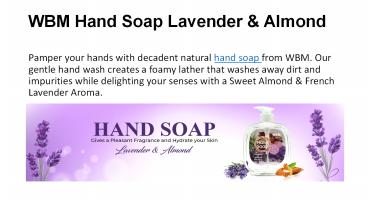 WBM Hand Soap Lavender & Almond