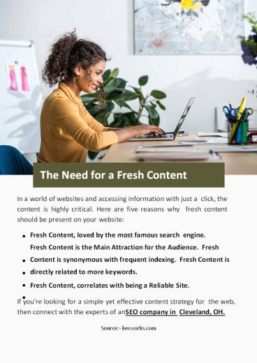 The Need for a Fresh Content