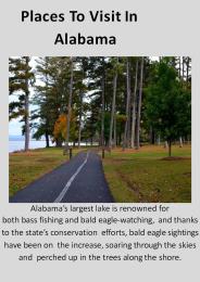 Highly Recommended Fun & Interesting Places To Visit In  Alabama