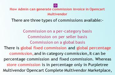 Opencart Multivendor Commission Invoice