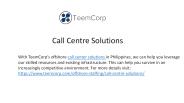 Call Centre Solutions