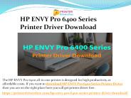 Download HP ENVY Pro 6400 Series Printer Driver
