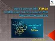 Data Science with Python Certification Training