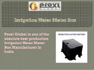 An Irrigation Water Meter Box