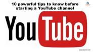 tips for starting a youtube channel
