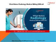 What Makes Radiology Medical Billing Difficult?