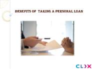 Benefits of taking a Personal Loan