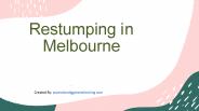 Restumping In Melbourne