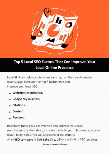 Top 5 Local SEO Factors That Can Improve Your Local Online Presence
