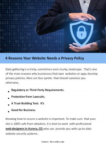 4 Reasons Your Website Needs a Privacy Policy
