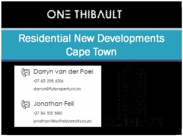 Residential New Developments Cape Town