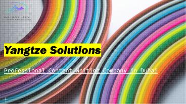Content Writing Service From Yangtze Solutions