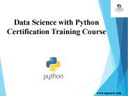 Data Science with Python Certification Training Course