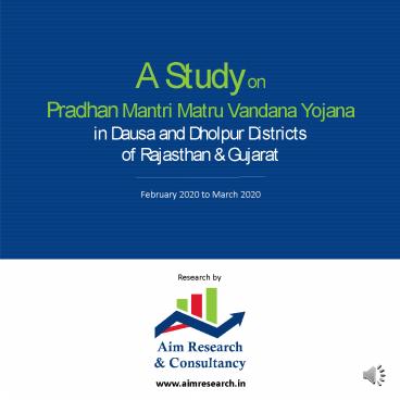 A Study on Pradhan Mantri Matru Vandana Yojana