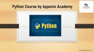 Python Course by Apponix Academy
