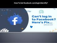 How To Get facebook.com/login/identify?