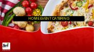 Home event catering