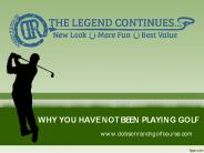 Why you have not been playing Golf