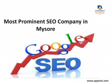 SEO company in Mysore