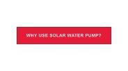 Why Use Solar Water Pump? - Mahindra Solarize