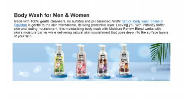 Body Wash for Men & Women