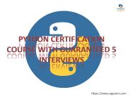 Python Certification