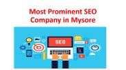 Most Prominent SEO Company in mysore