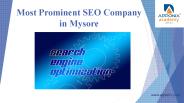 Most Prominent SEO Company in Mysore