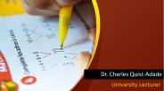 Dr. Charles Quist-Adade - University Lecturer