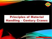 Principles of Material Handling - Century Cranes