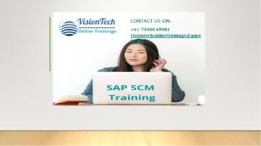 SAP SCM Training | SAP SCM Online Training - Vision Tech