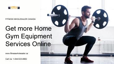 Home Gym Equipment Canada  Online Exercise Tools