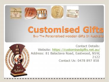 Shop The Personalised wooden gifts In Australia