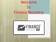 Investment Recovery - Finance Recovery