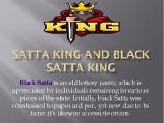 black satta king game going on now