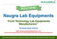 Food Technology Lab Equipments Manufacturers
