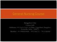 GNM Nursing College in Bangalore