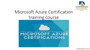 azure certification